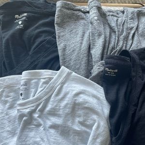 Lot of four madewell tissues tees size xl